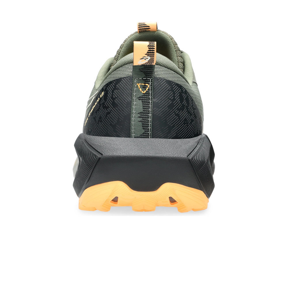 Asics zapatillas trail hombre GEL-TRABUCO 13 NEGRO vista trasera