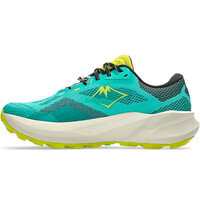 Asics zapatillas trail hombre TRABUCO 14 VERDE puntera