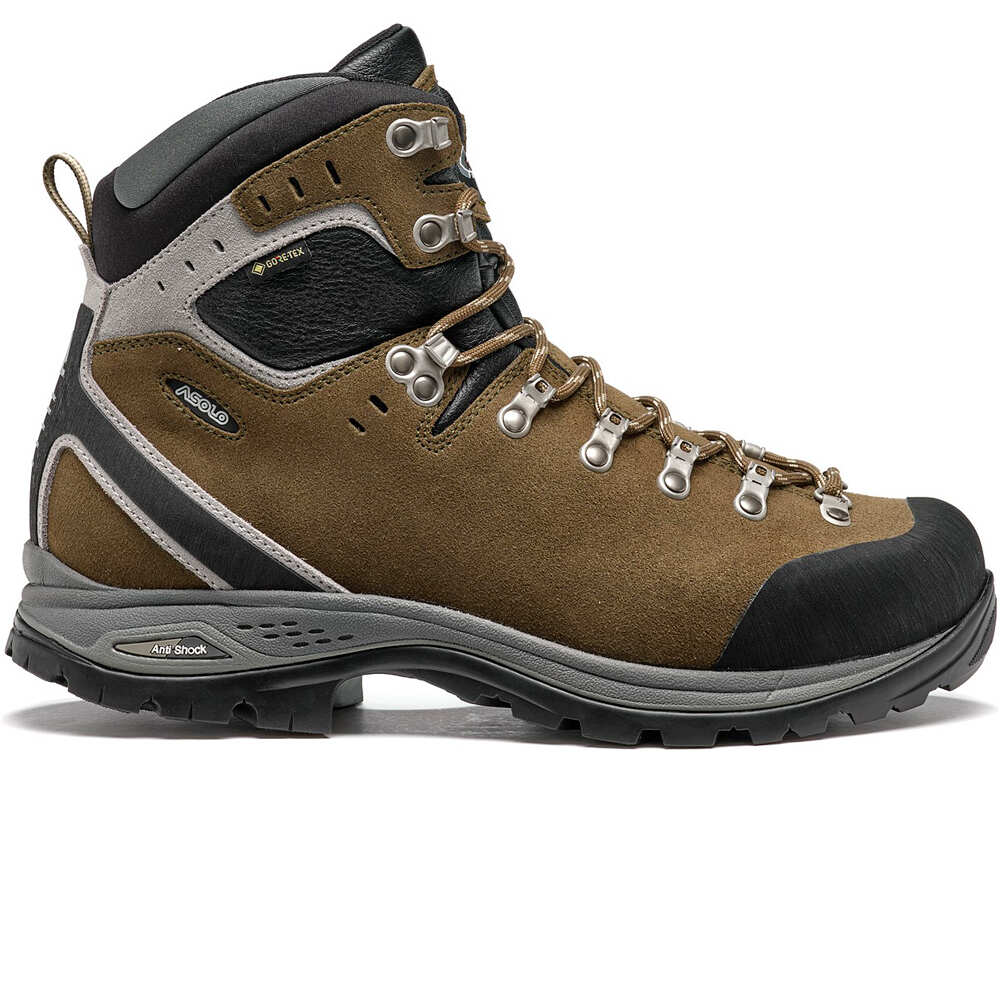 Asolo bota montaña cuero hombre GREENWOOD EVO GV MARRON lateral exterior