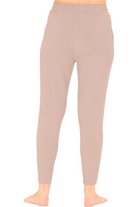 Athlecia pantalones y mallas largas fitness mujer JACEY V2 MARRON vista trasera