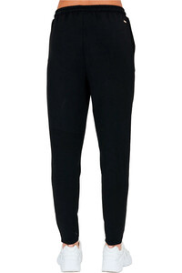 Athlecia pantalones y mallas largas fitness mujer JACEY V2 NEGRO vista trasera
