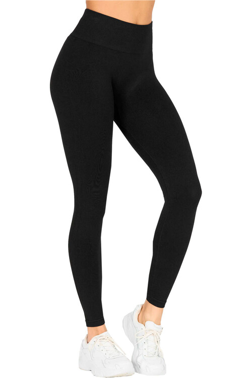 Athlecia pantalones y mallas largas fitness mujer NAGAR V2 NEGRO
