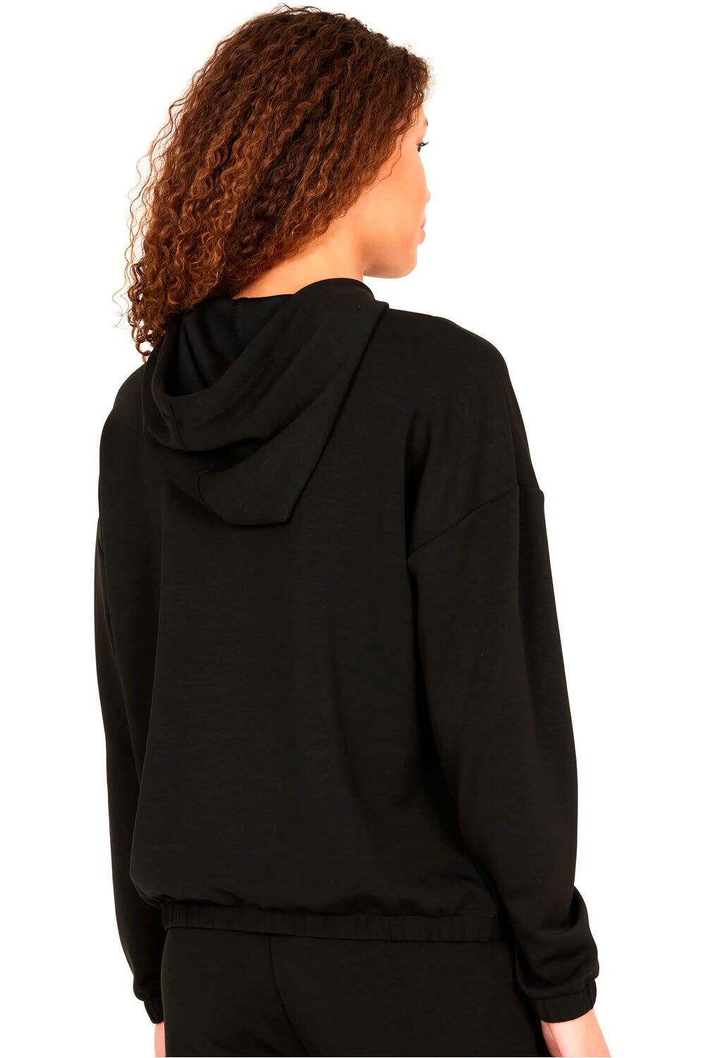 Athlecia sudaderas deportivas mujer NAMIER NEGRO vista trasera