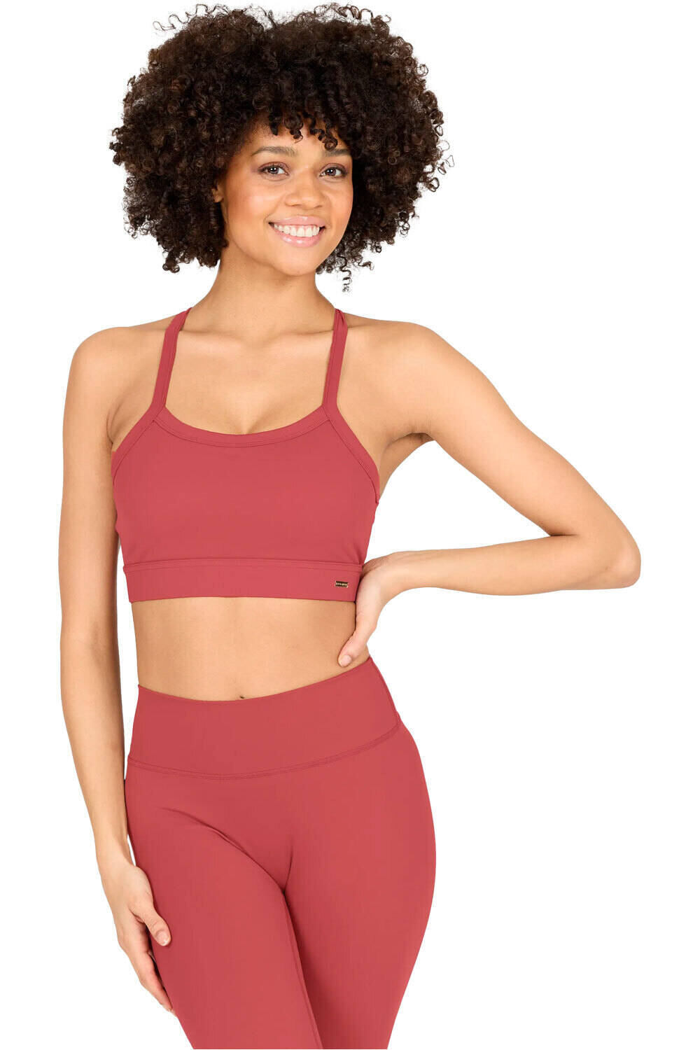 Athlecia sujetadores deportivos BLOOM V2 ROSA vista frontal