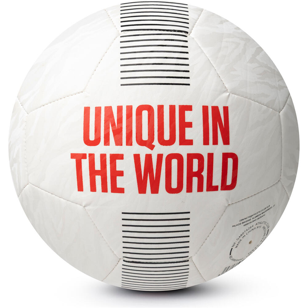 Athletic Club balon fútbol UNIQUE IN THE WORLD 5 BLANCO 01