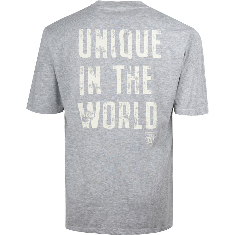 Athletic Club camiseta de fútbol oficiales UNIQUE TEXT GRIS vista trasera