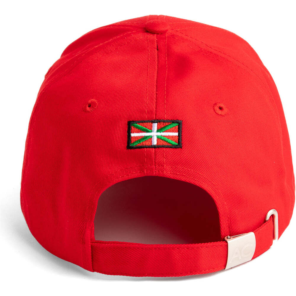 Athletic Club gorras fútbol LEON 3D ROJO vista trasera
