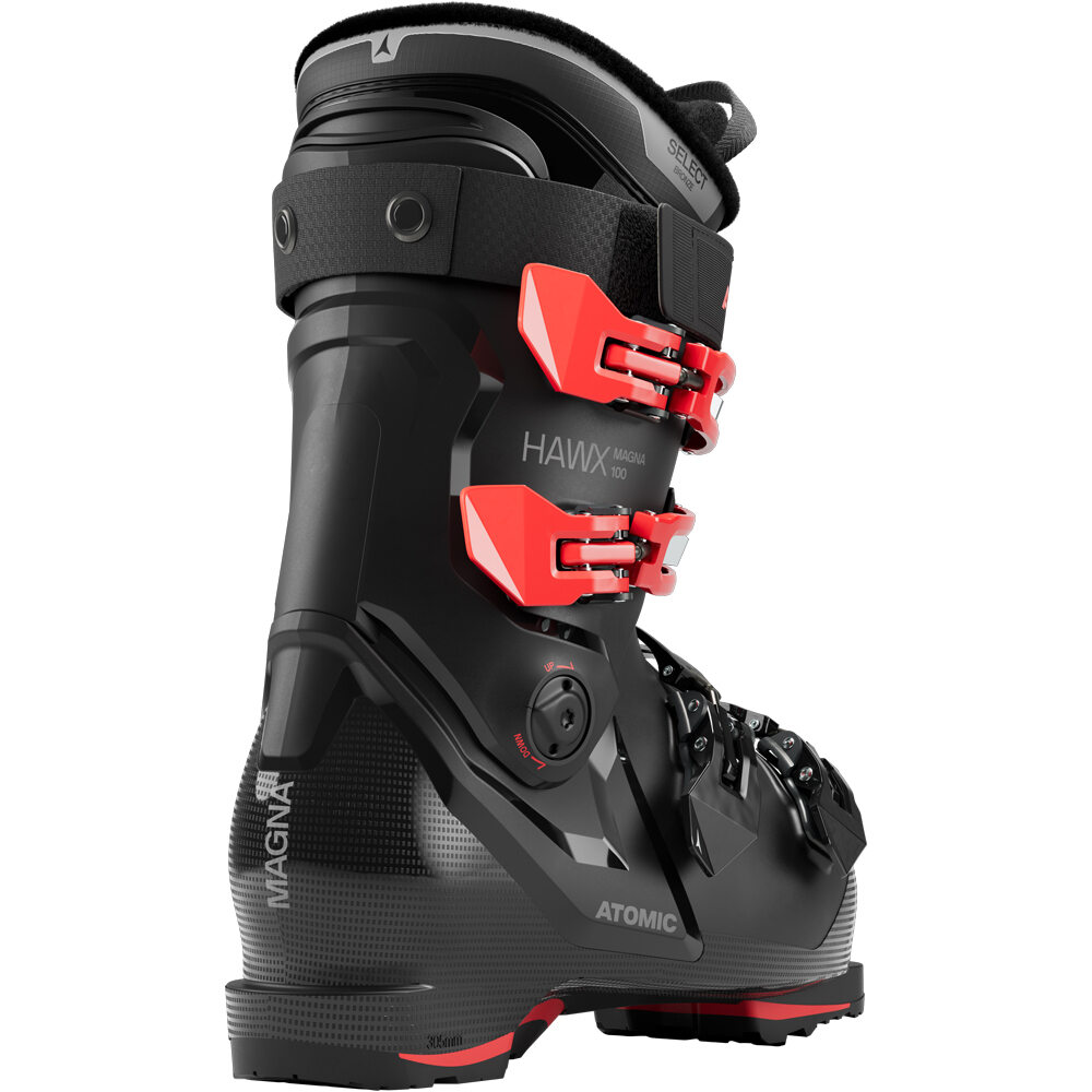Atomic botas de esquí hombre HAWX MAGNA 100 BLACK/RED/ NEGRO lateral interior