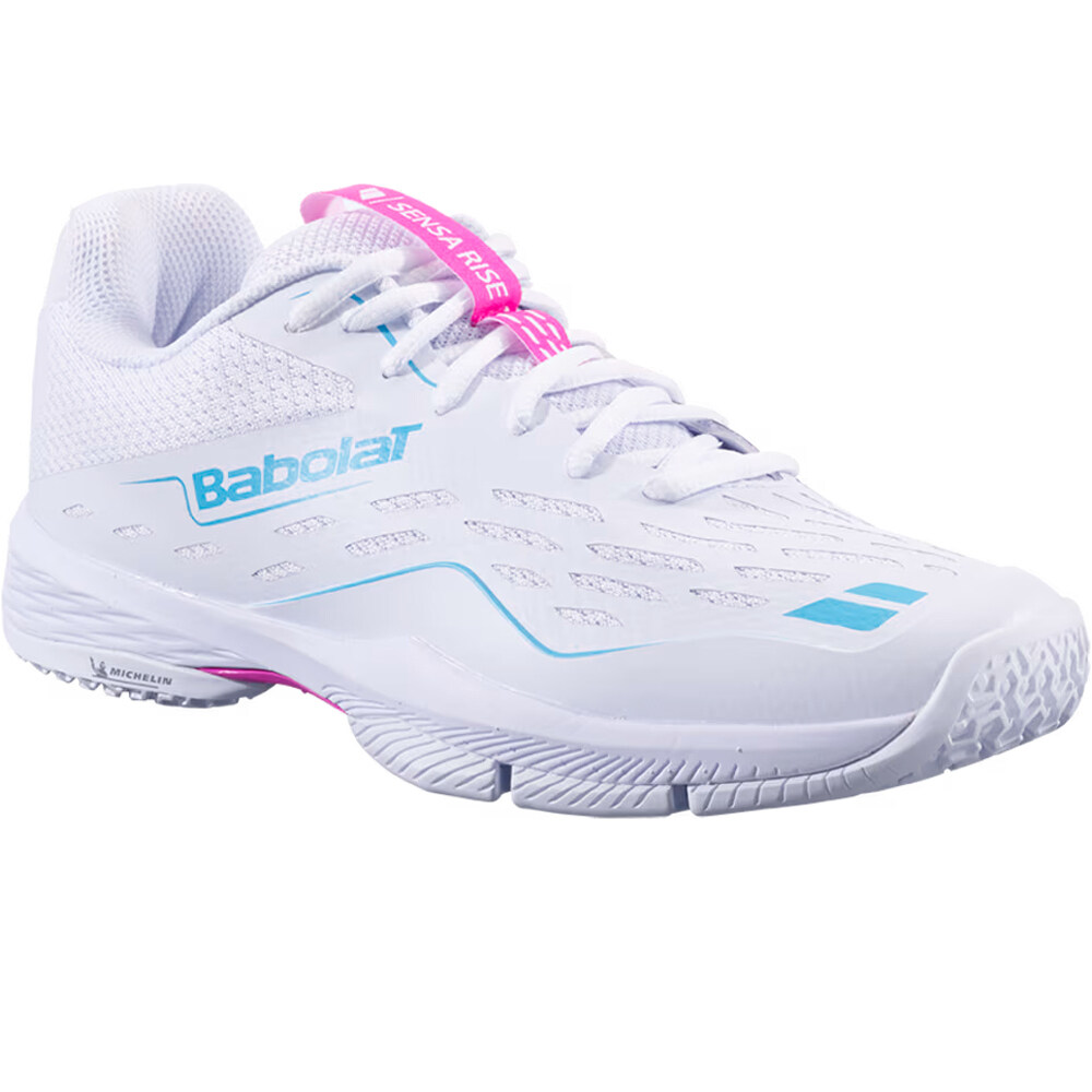 Babolat Zapatillas Padel Mujer SENSA RISE BLANCO lateral interior