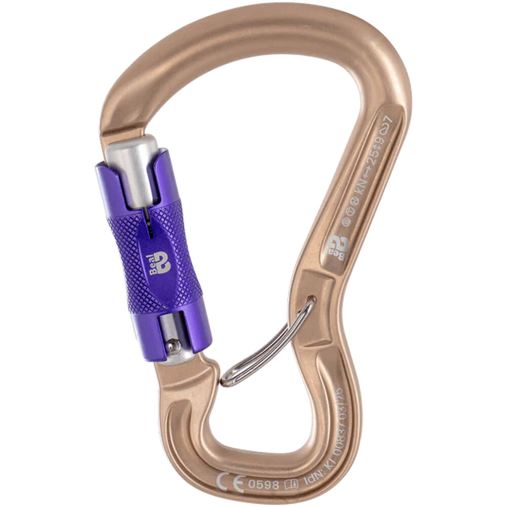 Beal mosquetón seguridad CONNECTOR ORIENT EXPRESS BI MATIC MATT  vista frontal