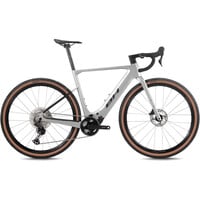 Bh BICICLETA ELÉCTRICA CARRETERA iGRAVELX NX CARBON 2.7 2027 GRIS vista frontal