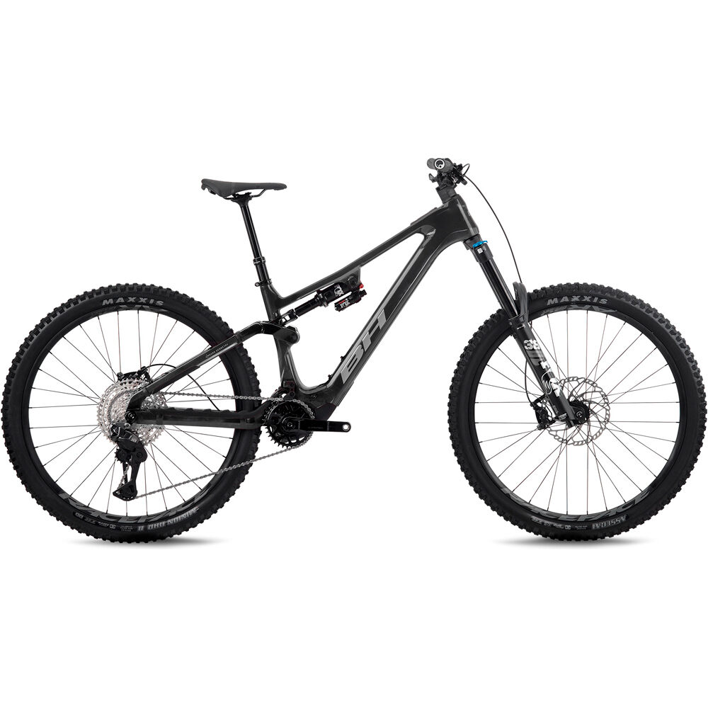 Bh BICICLETA ELÉCTRICA MONTAÑA iLYNX+ DL ENDURO CARBON 9.6 2027 NEGRO vista frontal
