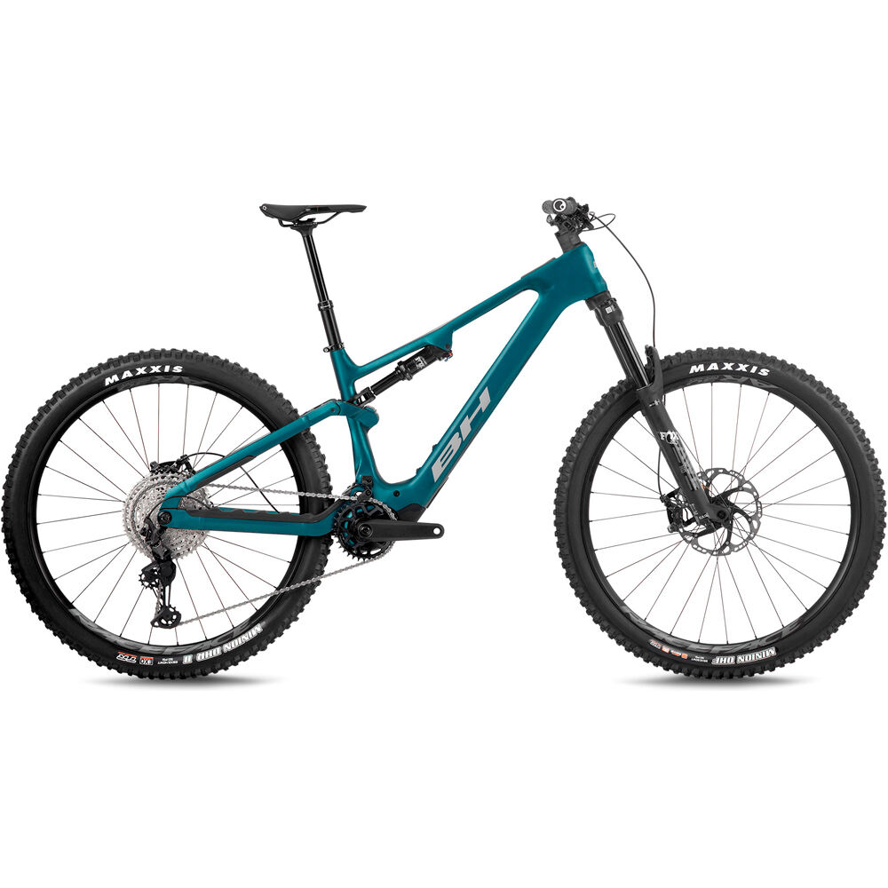Bh BICICLETA ELÉCTRICA MONTAÑA iLYNX+ DL TRAIL CARBON 8.6 2027 AZUL vista frontal