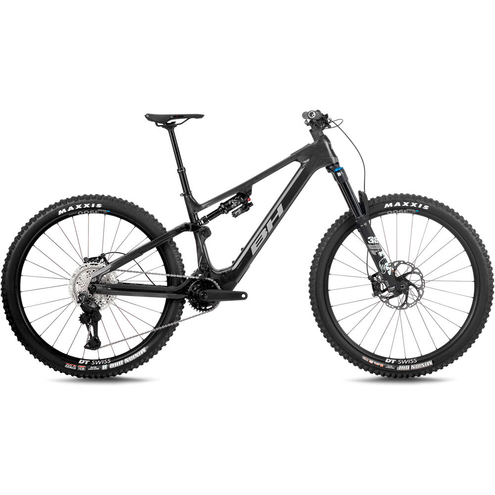 Bh BICICLETA ELÉCTRICA MONTAÑA iLYNX+ DL TRAIL CARBON 8.7 2027 NEGRO vista frontal