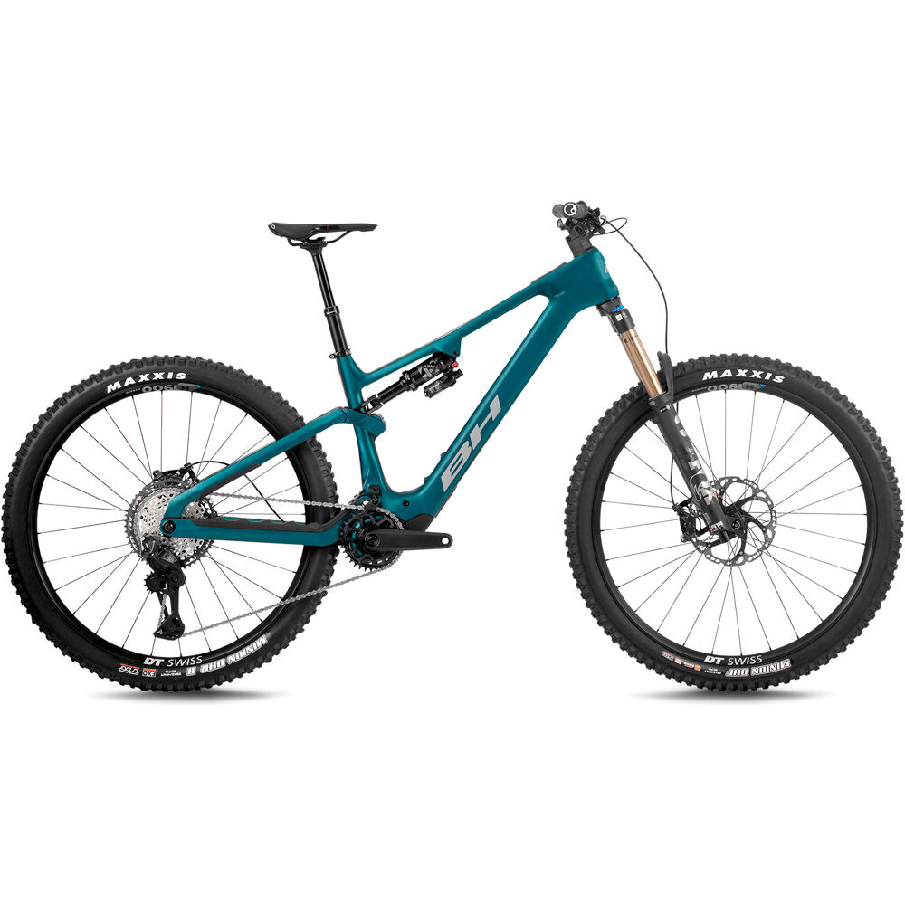 Bh BICICLETA ELÉCTRICA MONTAÑA iLYNX+ DL TRAIL CARBON 8.8 2027 AZUL vista frontal