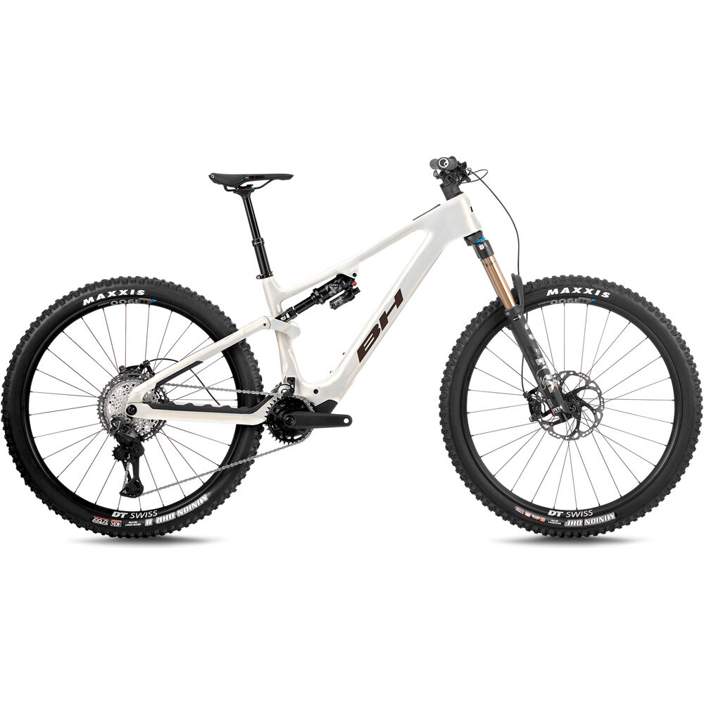 Bh BICICLETA ELÉCTRICA MONTAÑA iLYNX+ DL TRAIL CARBON 8.8 2027 BLANCO vista frontal