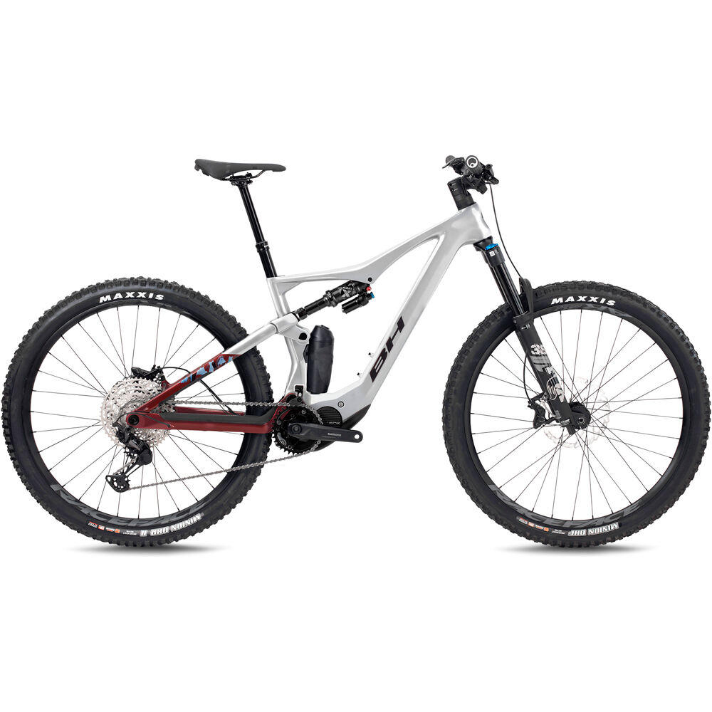 Bh BICICLETA ELÉCTRICA MONTAÑA iLYNX+ SL TRAIL CARBON 8.6 2027 GRIS vista frontal