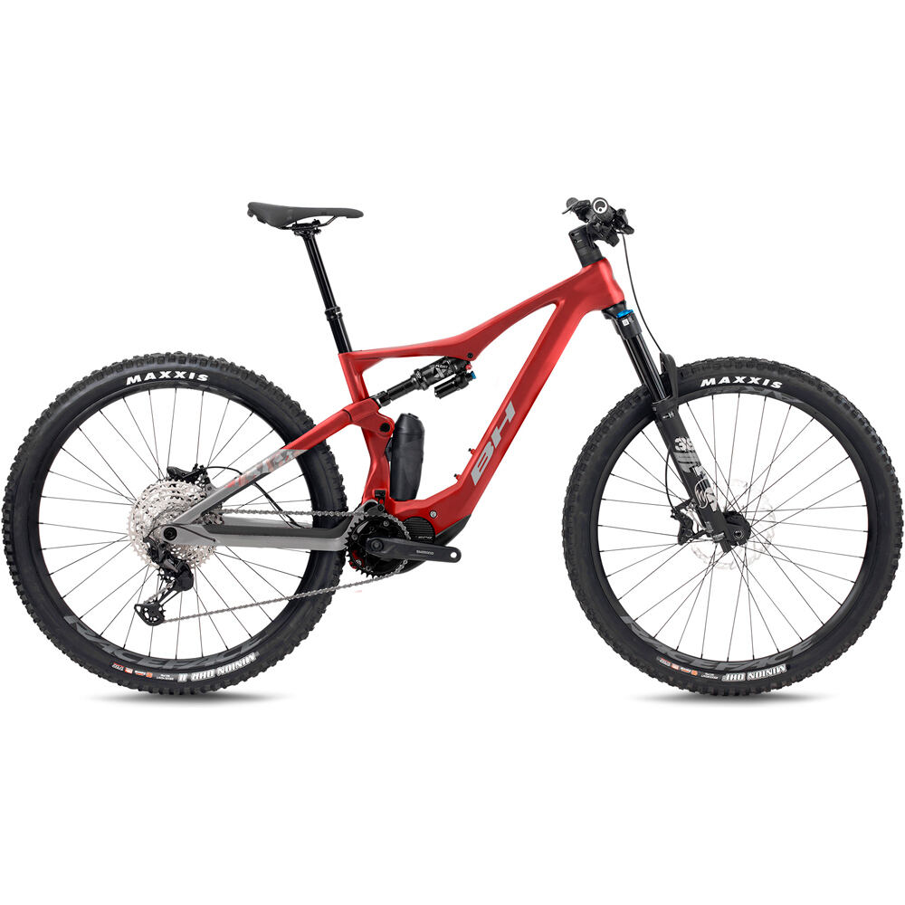 Bh BICICLETA ELÉCTRICA MONTAÑA iLYNX+ SL TRAIL CARBON 8.6 2027 ROJO vista frontal