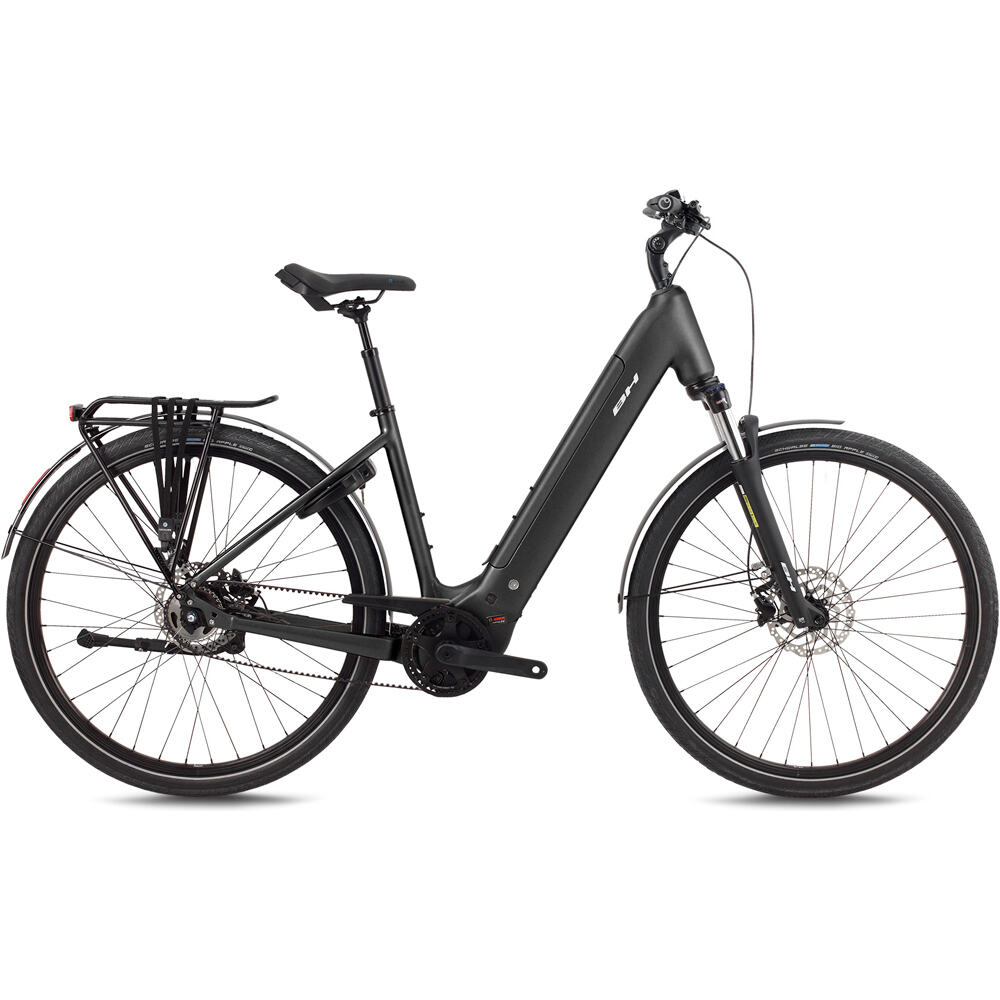 Bh bicicleta paseo ATOM+ NX DIAMOND WAVE 2027 NEGRO vista frontal