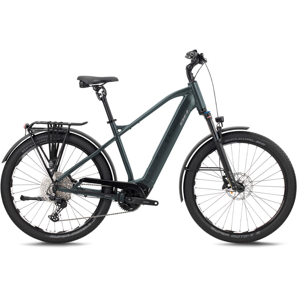 Bh bicicleta paseo ATOM+ SL CROSS PRO 2027 GRIS vista frontal