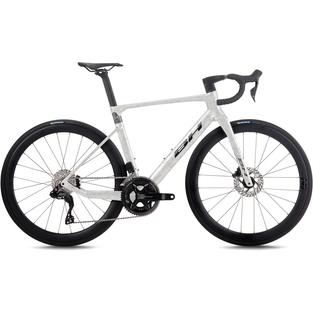 Bh bicicletas de carretera carbono RS1 4.5 2027 BLANCO vista frontal
