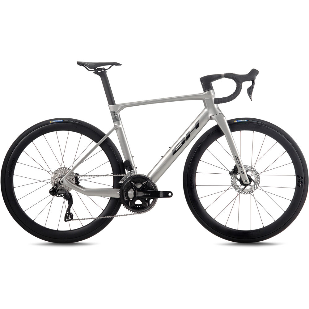 Bh bicicletas de carretera carbono RS1 4.5 2027 GRIS vista frontal