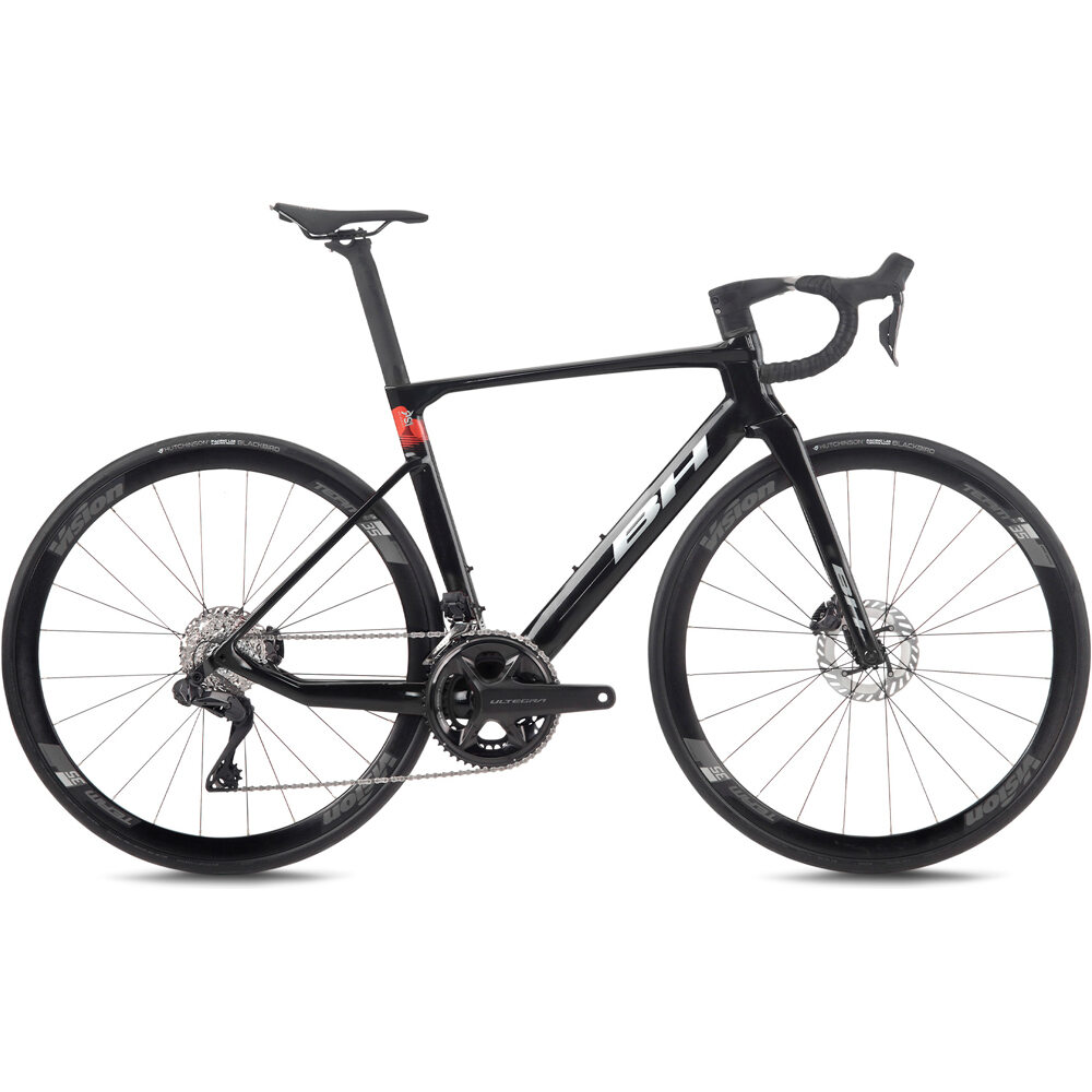 Bh bicicletas de carretera carbono RS1 5.0 2027 NEGRO vista frontal