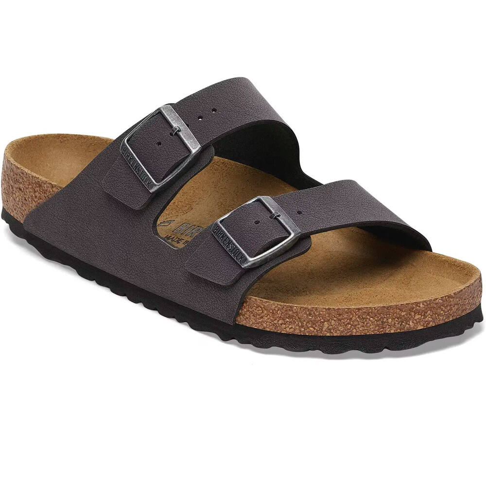 Birkenstock zueco mujer ARIZONA BFBC GRIS lateral interior