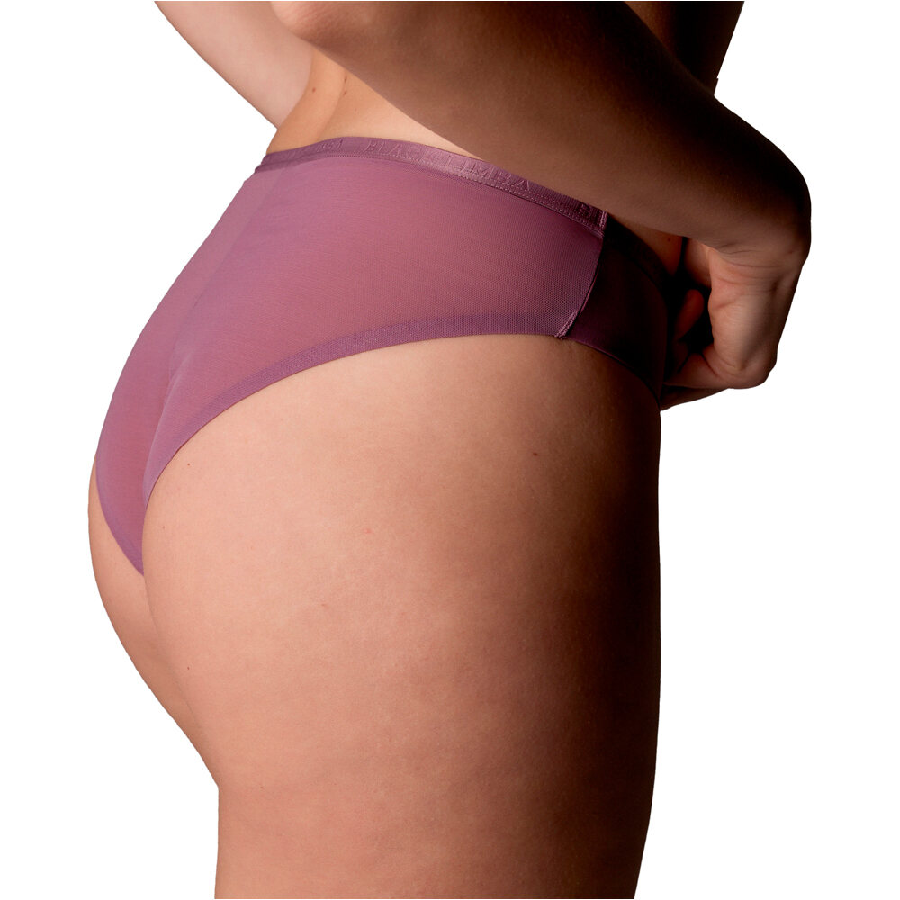 Black Limba braga deportiva MEL ROSA vista trasera