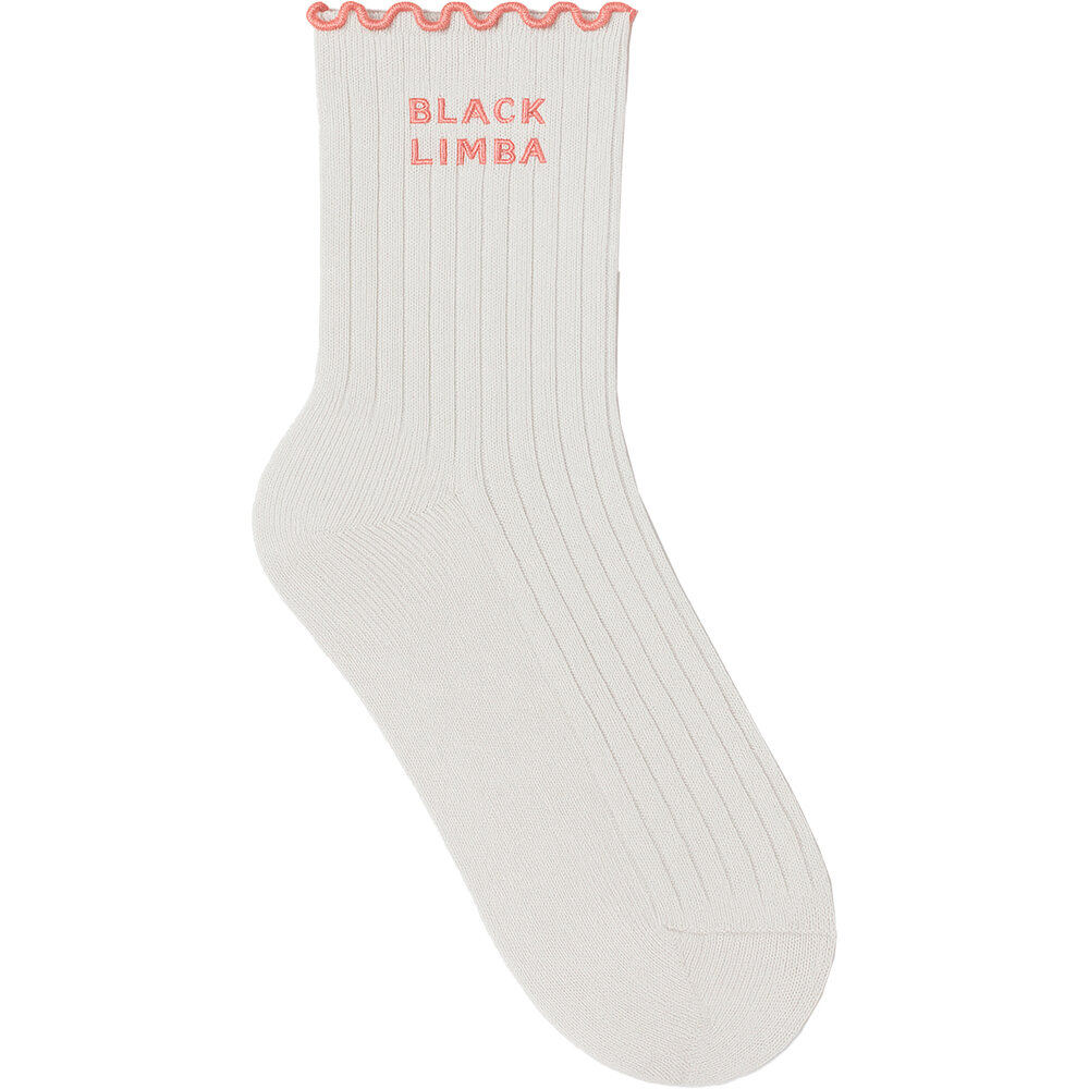 Black Limba calcetines yoga LANCE GRIS vista trasera