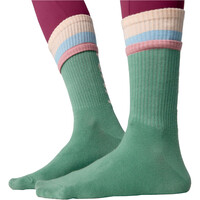 Black Limba calcetines yoga ZAFU VERDE vista frontal
