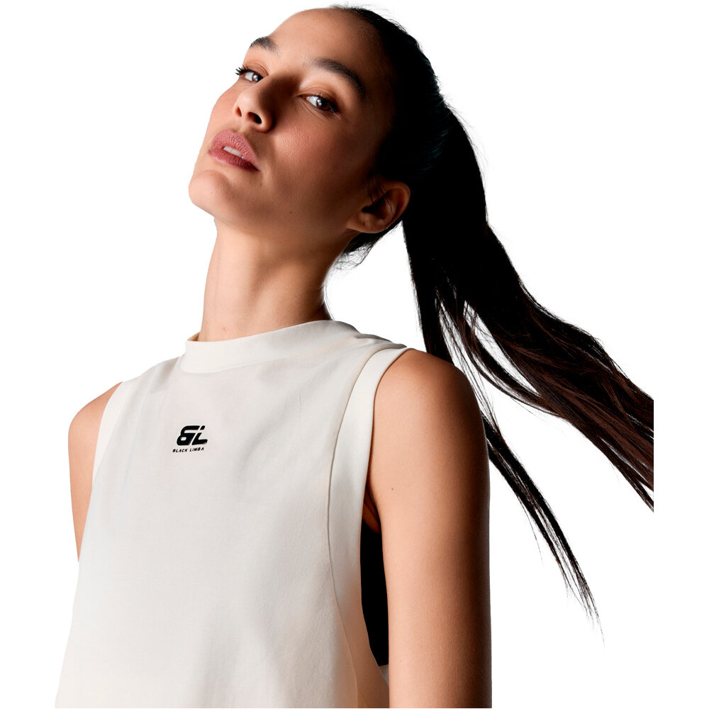 Black Limba camiseta tirantes fitness mujer CROSS MARRON 04