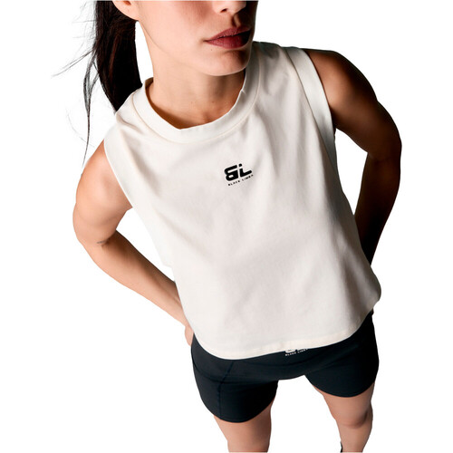 Black Limba camiseta tirantes fitness mujer CROSS MARRON