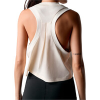 Black Limba camiseta tirantes fitness mujer CROSS MARRON vista trasera