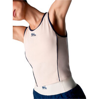 Black Limba camiseta tirantes fitness mujer PUREFLEX MARRON vista trasera
