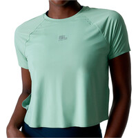 Black Limba camisetas fitness mujer Boost VERDE vista frontal