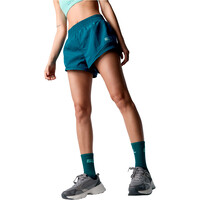 Black Limba pantalones y mallas cortas fitness mujer BOSTON VERDE vista frontal