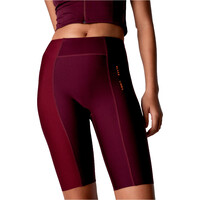 Black Limba pantalones y mallas cortas fitness mujer PEDALPOWER ROJO vista frontal