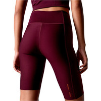 Black Limba pantalones y mallas cortas fitness mujer PEDALPOWER ROJO vista trasera