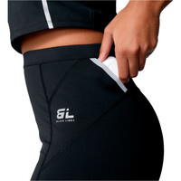 Black Limba pantalones y mallas cortas fitness mujer RACE NEGRO vista trasera