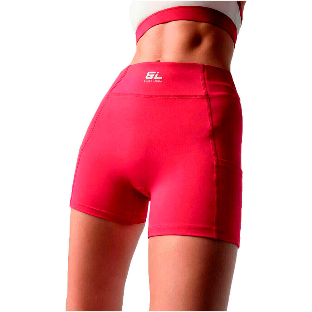 Black Limba pantalones y mallas cortas fitness mujer SAND ROSA vista frontal