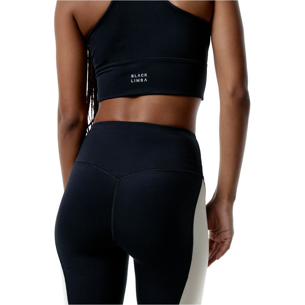 Black Limba pantalones y mallas cortas fitness mujer SYNERGY NEGRO vista trasera