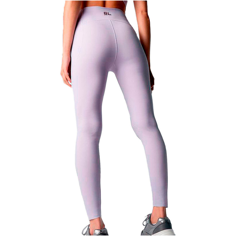 Black Limba pantalones y mallas largas fitness mujer BECCA MORADO vista trasera