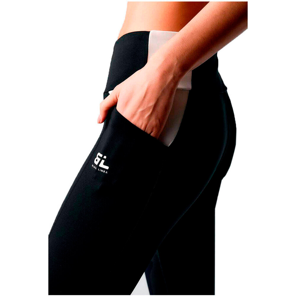 Black Limba pantalones y mallas largas fitness mujer BOLDFIT NEGRO vista detalle