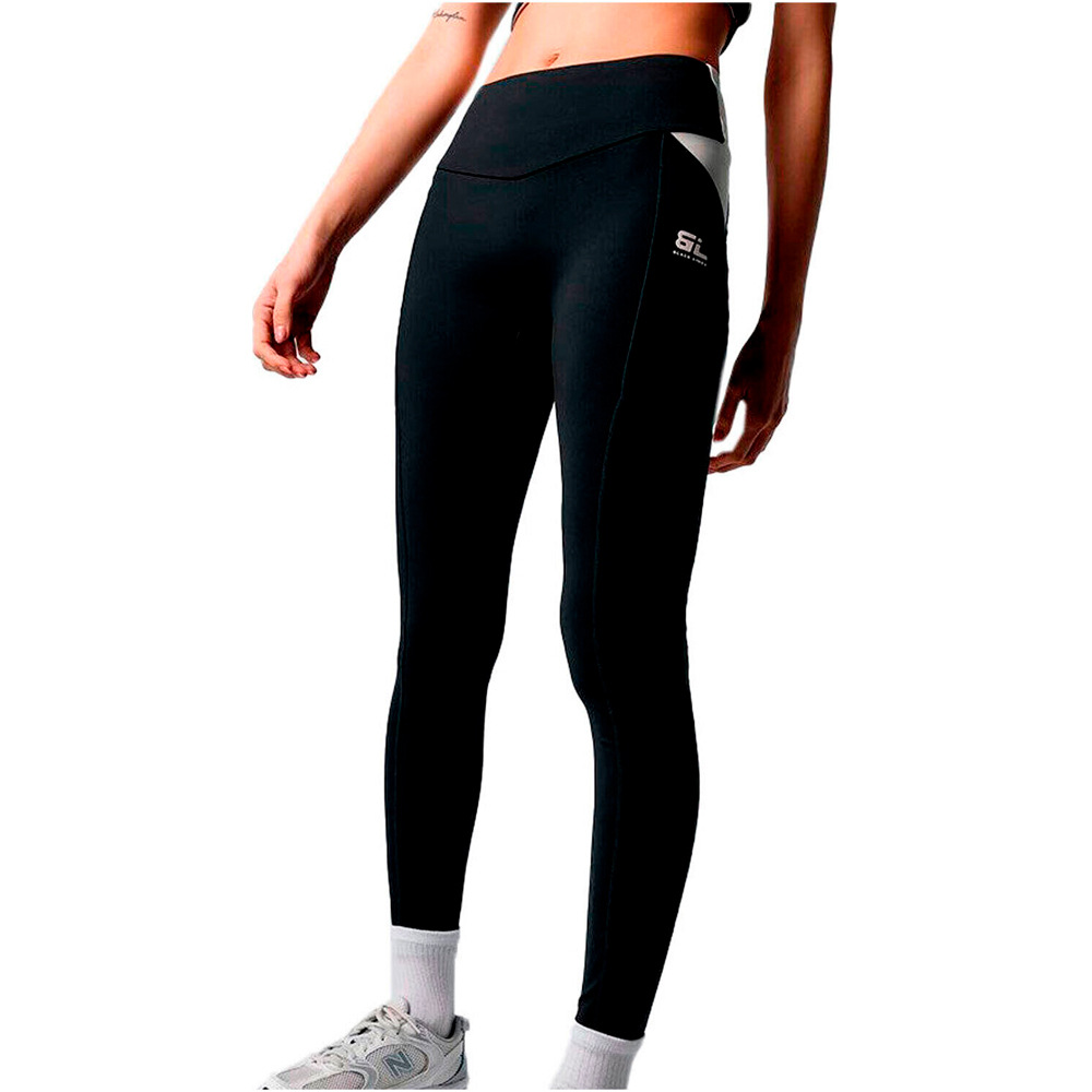 Black Limba pantalones y mallas largas fitness mujer BOLDFIT NEGRO vista frontal