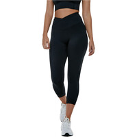 Black Limba pantalones y mallas largas fitness mujer CAPRI ROCKET NEGRO vista frontal