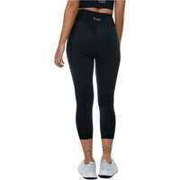 Black Limba pantalones y mallas largas fitness mujer CAPRI ROCKET NEGRO vista trasera