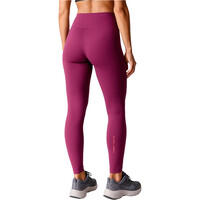 Black Limba pantalones y mallas largas fitness mujer CURVE LINE ROJO vista trasera