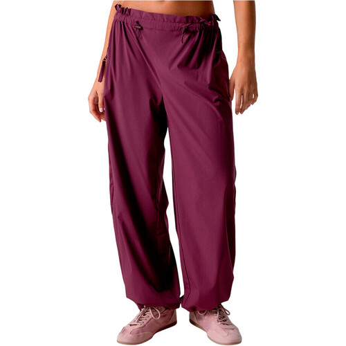 Black Limba pantalones y mallas largas fitness mujer KINETIC ROJO