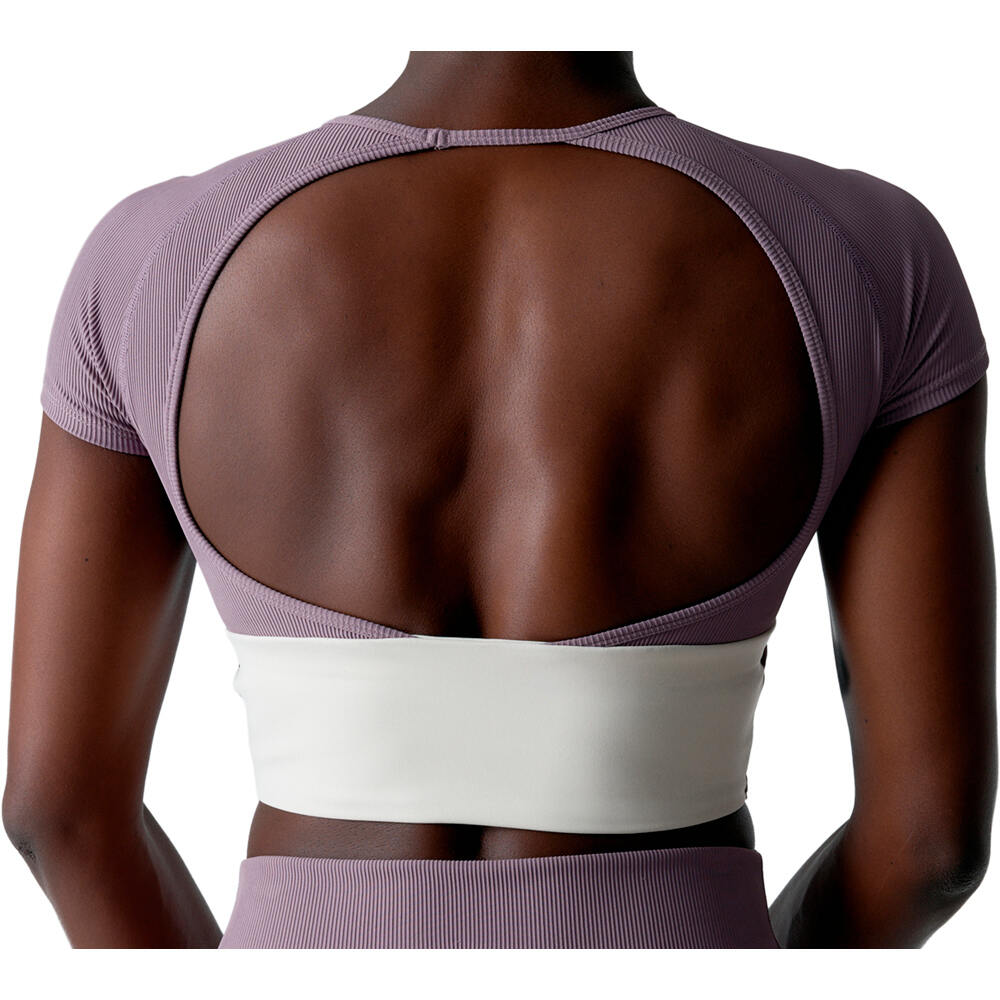 Black Limba sujetadores deportivos Aura ROSA vista trasera